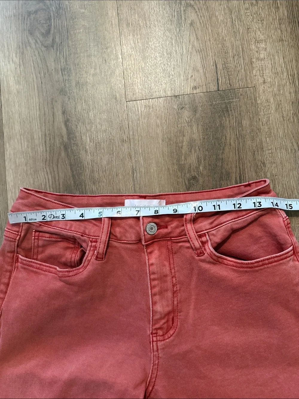 Vervet Russet - High Rise 90's Vintage Hem Detail Flare Jeans - Picture 9 of 14